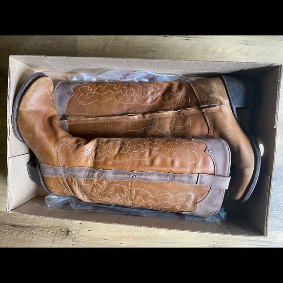 Corral Retro Kat Westport Distressed Tall Boot Sz 9.5 - Picture 4 of 13